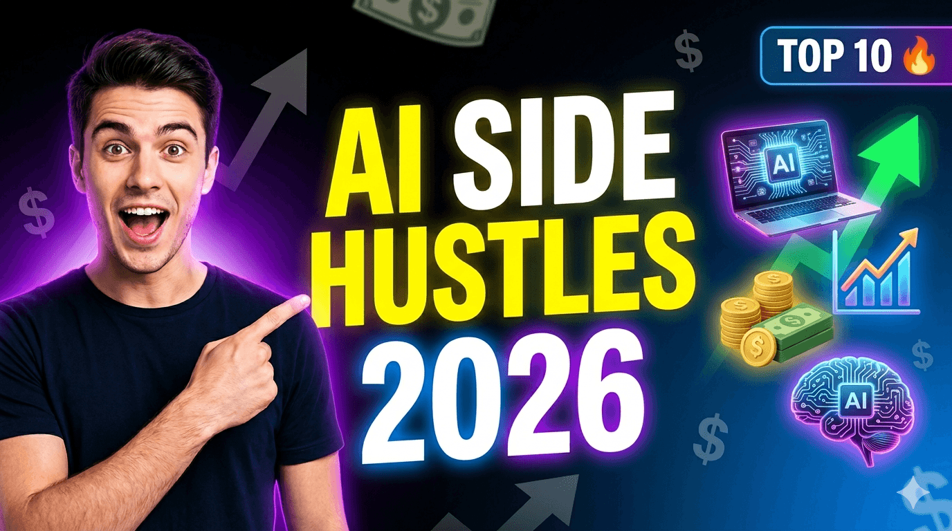 10 AI Side Hustles That Actually Work in 2026 (Beginner Guide)