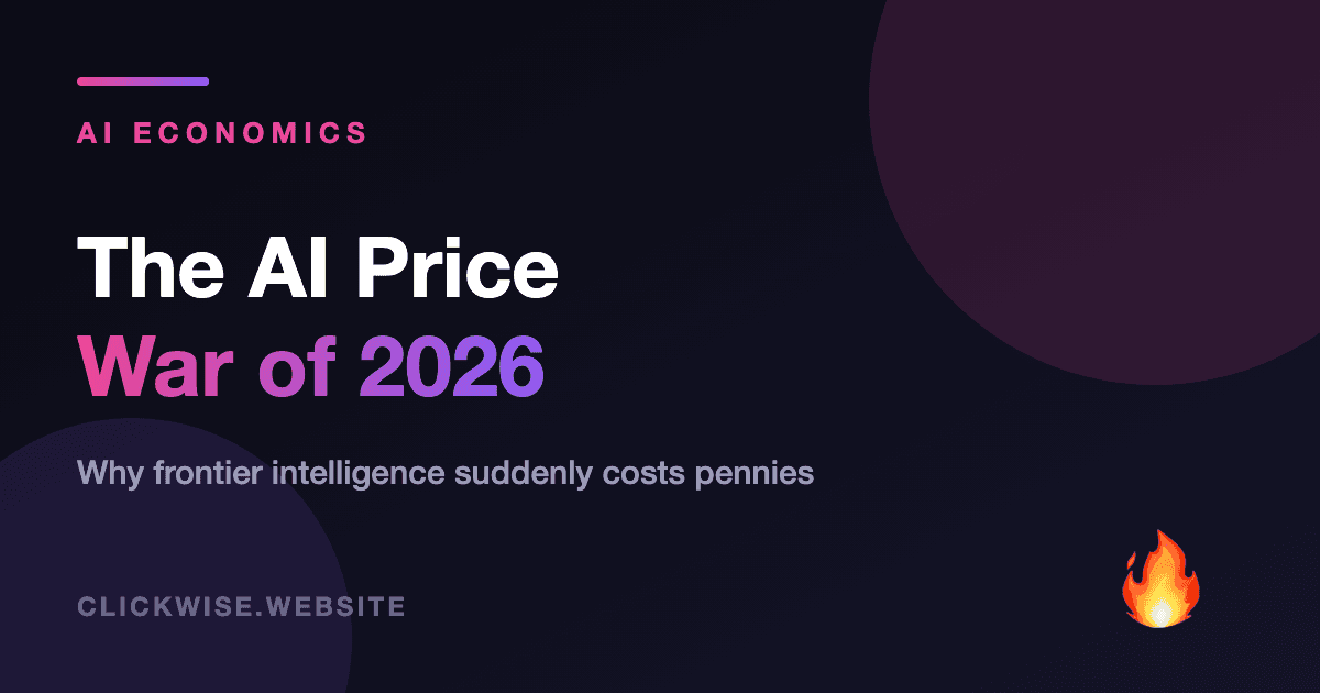 The AI Price War of 2026: Why Frontier Intelligence Suddenly Costs Almost Nothing