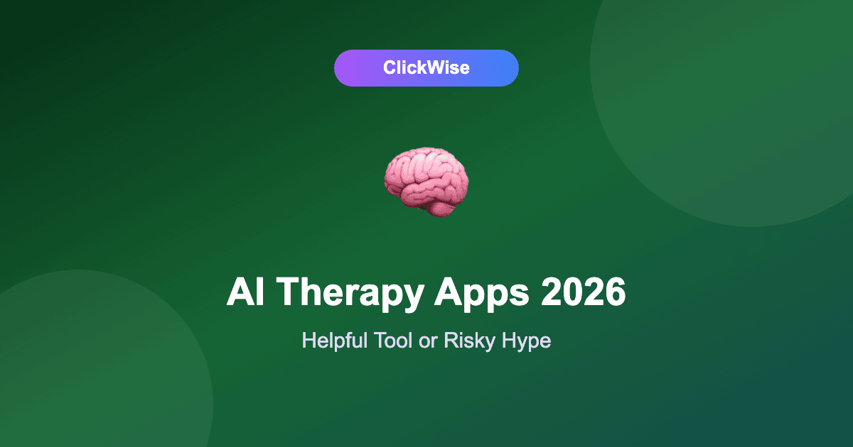 AI Therapy Apps in 2026: What They're Genuinely Good For (and Where They Fail)