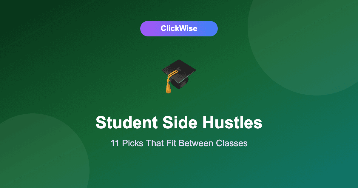 11 Best Side Hustles for Students in 2026 (Between Classes, No Car Needed)