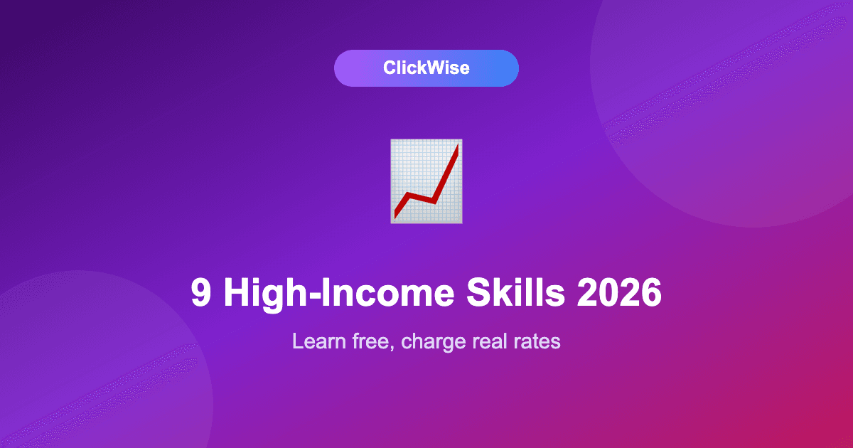 9 High-Income Skills Worth Learning in 2026 (All AI-Augmented, All Learnable Free)