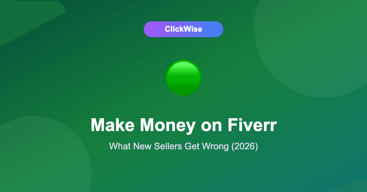 How to Make Money on Fiverr in 2026 (What New Sellers Get Wrong)