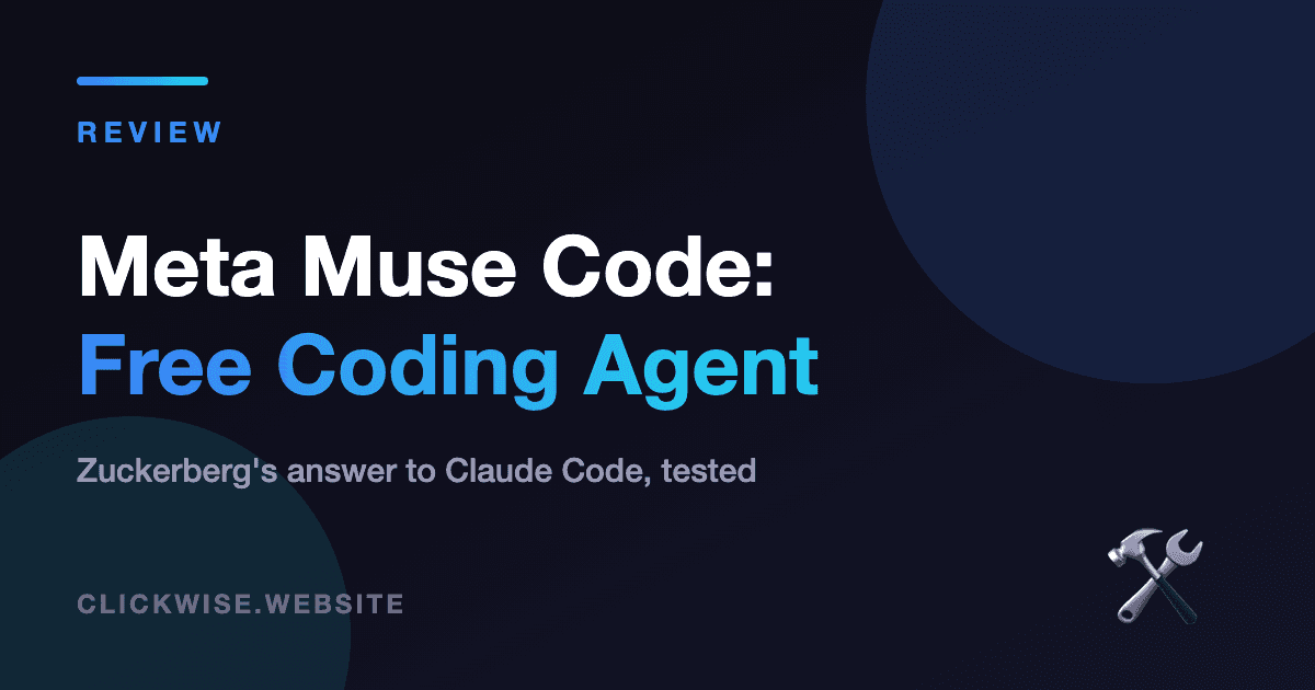 Meta Muse Code Review: Zuckerberg's Answer to Claude Code Is Free (For Now)