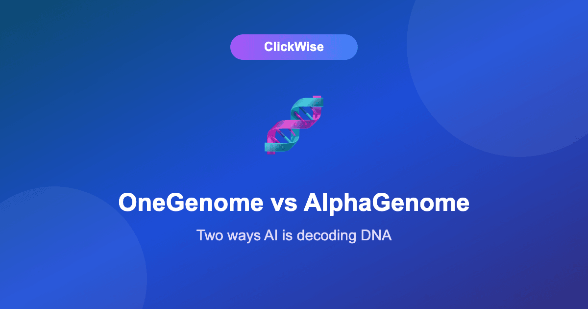 OneGenome vs AlphaGenome: Two Very Different Ways AI Is Decoding DNA