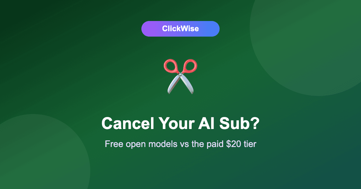 Can Free Open AI Models Replace Your $20 Subscriptions Yet? (2026 Reality Check)