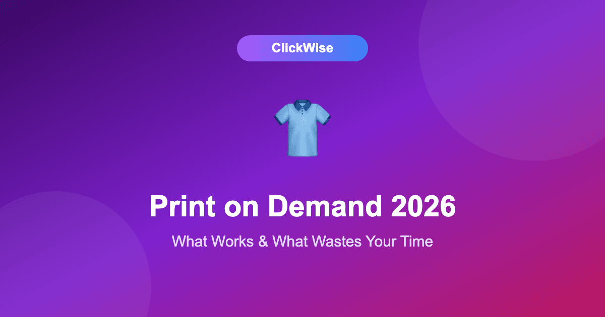 Print on Demand in 2026: What Still Works (and What's a Waste of Time)