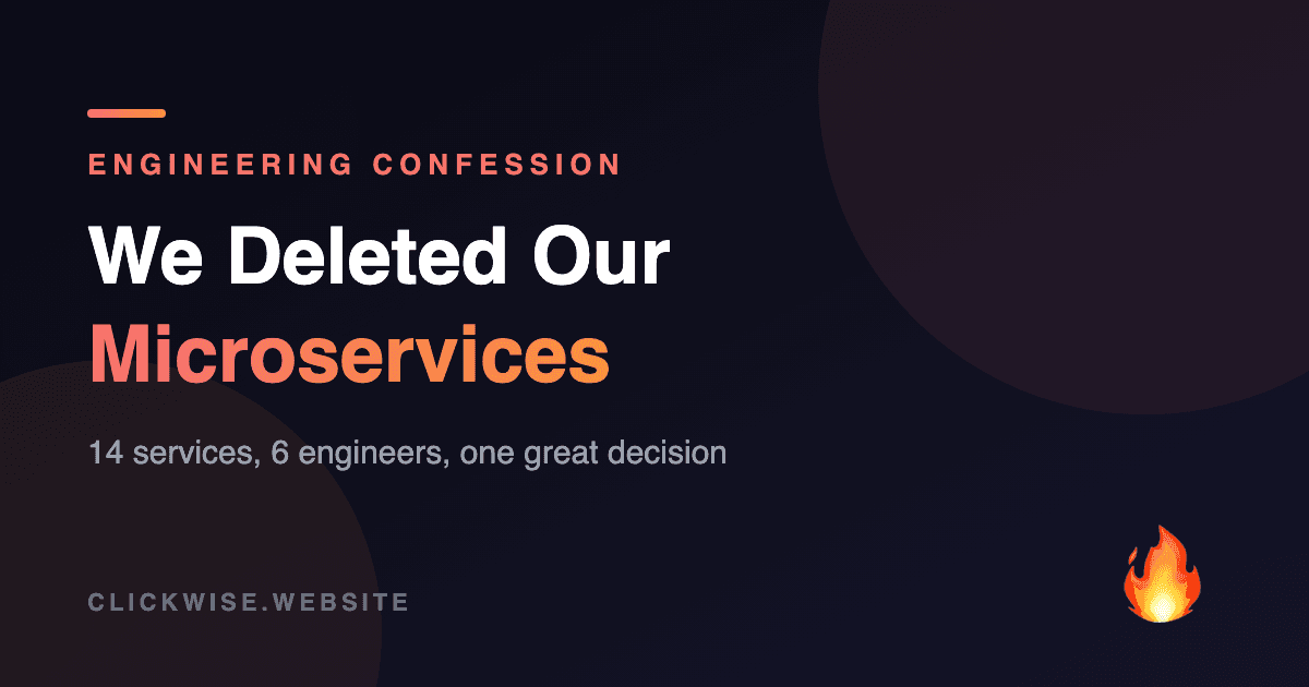 We Deleted 14 Microservices and Went Back to a Monolith. Best Decision We Made