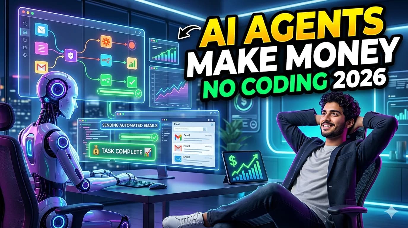 AI Agents in 2026: How Beginners Are Making $1,000–$10,000/Month Without Coding
