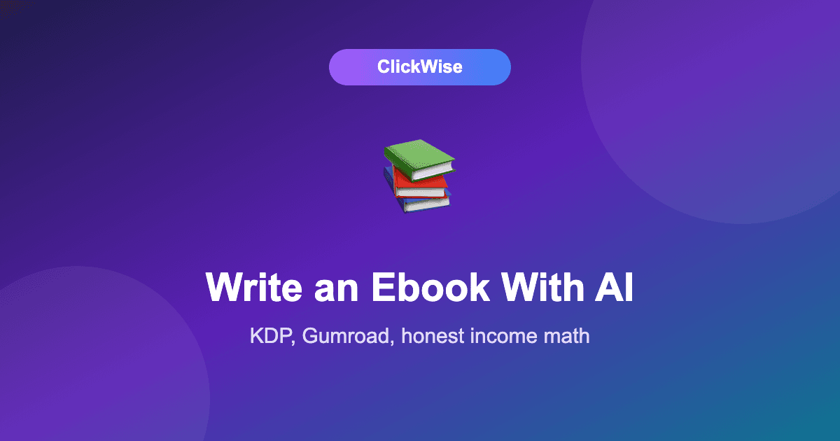 How to Write and Sell an Ebook With AI Help in 2026 (Without Publishing Slop)