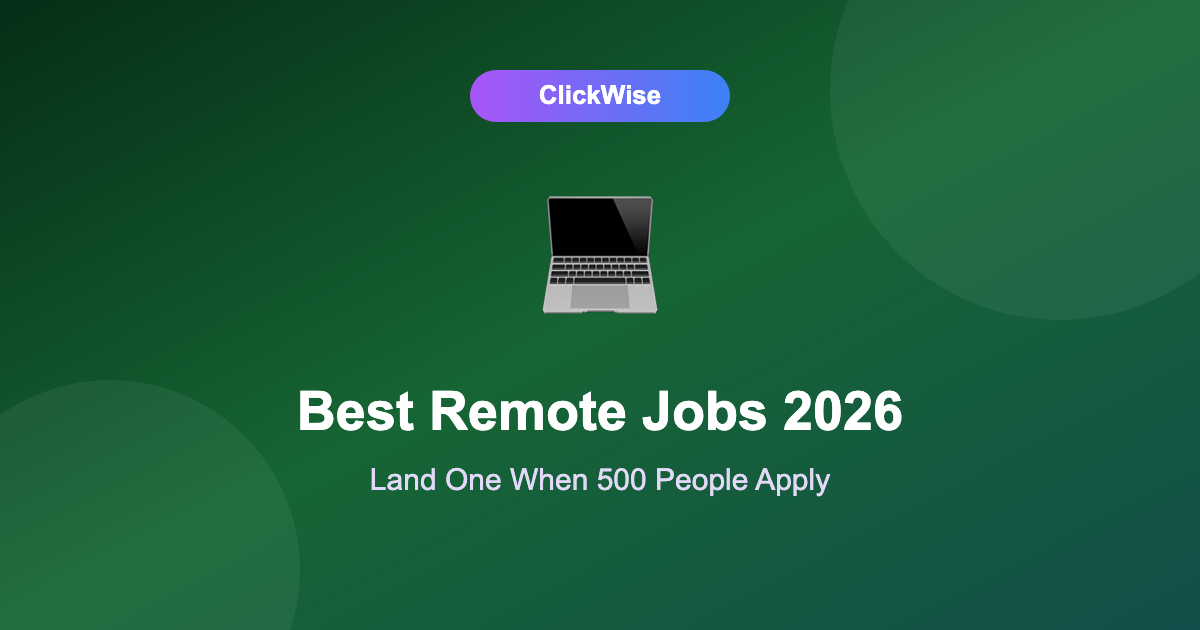 best remote jobs 2026 laptop with job listings on screen
