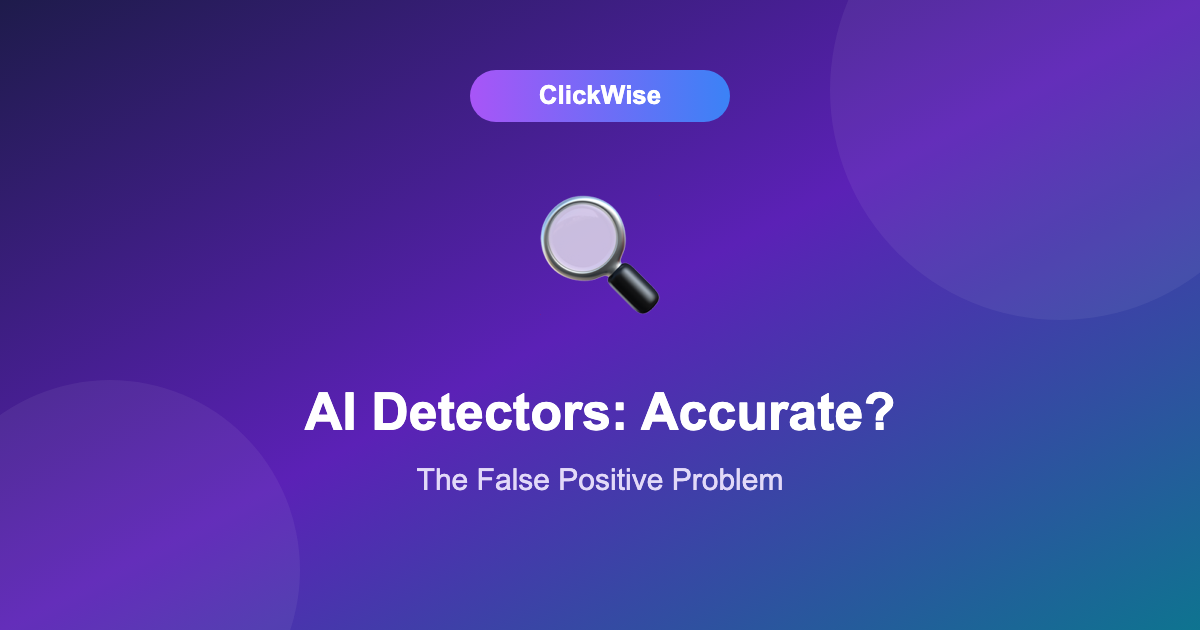 How accurate are AI detectors - detection score screen with false positive warning