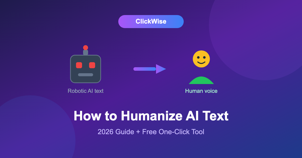 How to humanize AI text in 2026 — turning robotic AI output into a natural human voice
