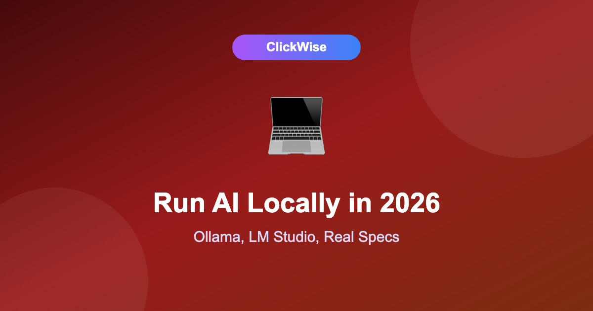 Run AI models locally in 2026 - laptop running local LLM offline