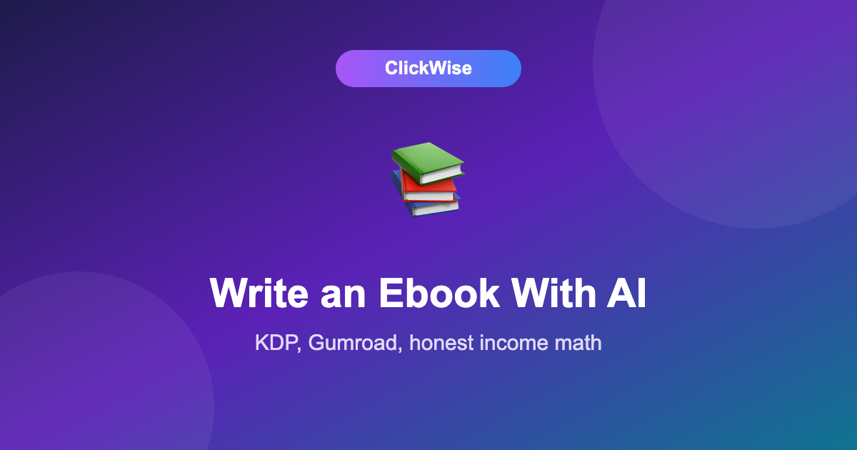 How to write and sell an ebook with AI help in 2026